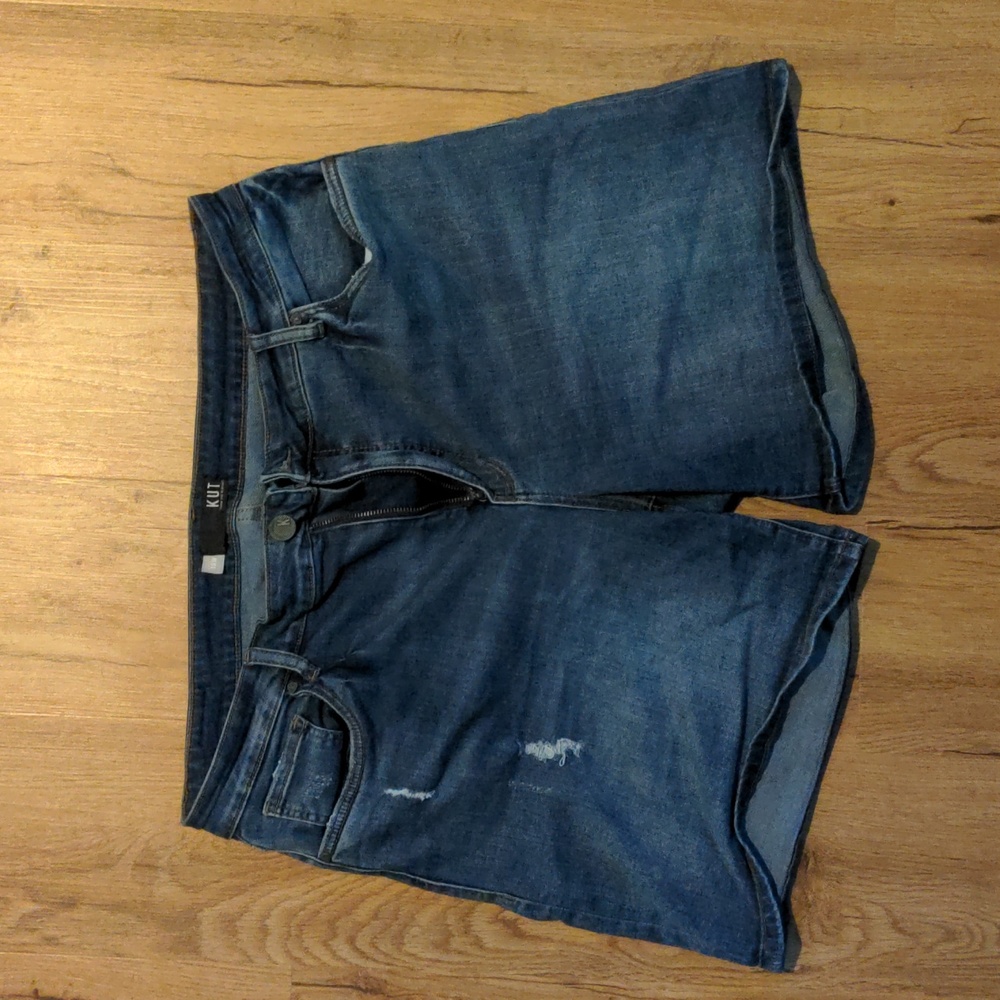 Kut from the kloth stretch 7 inch denim shorts